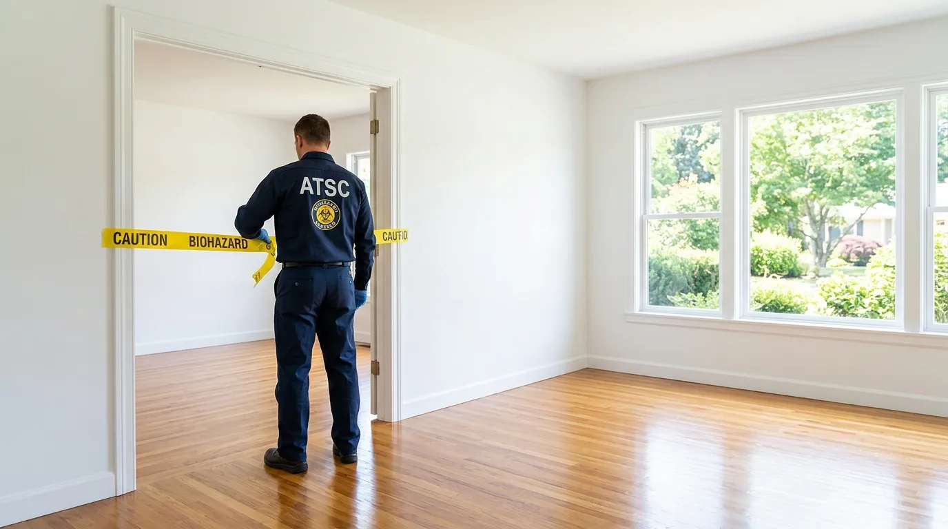 Certified biohazard cleanup crew performing Crime Scene Cleanup in Woodmoor